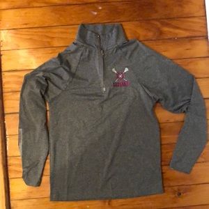 Grey University of Dayton Quarter zip